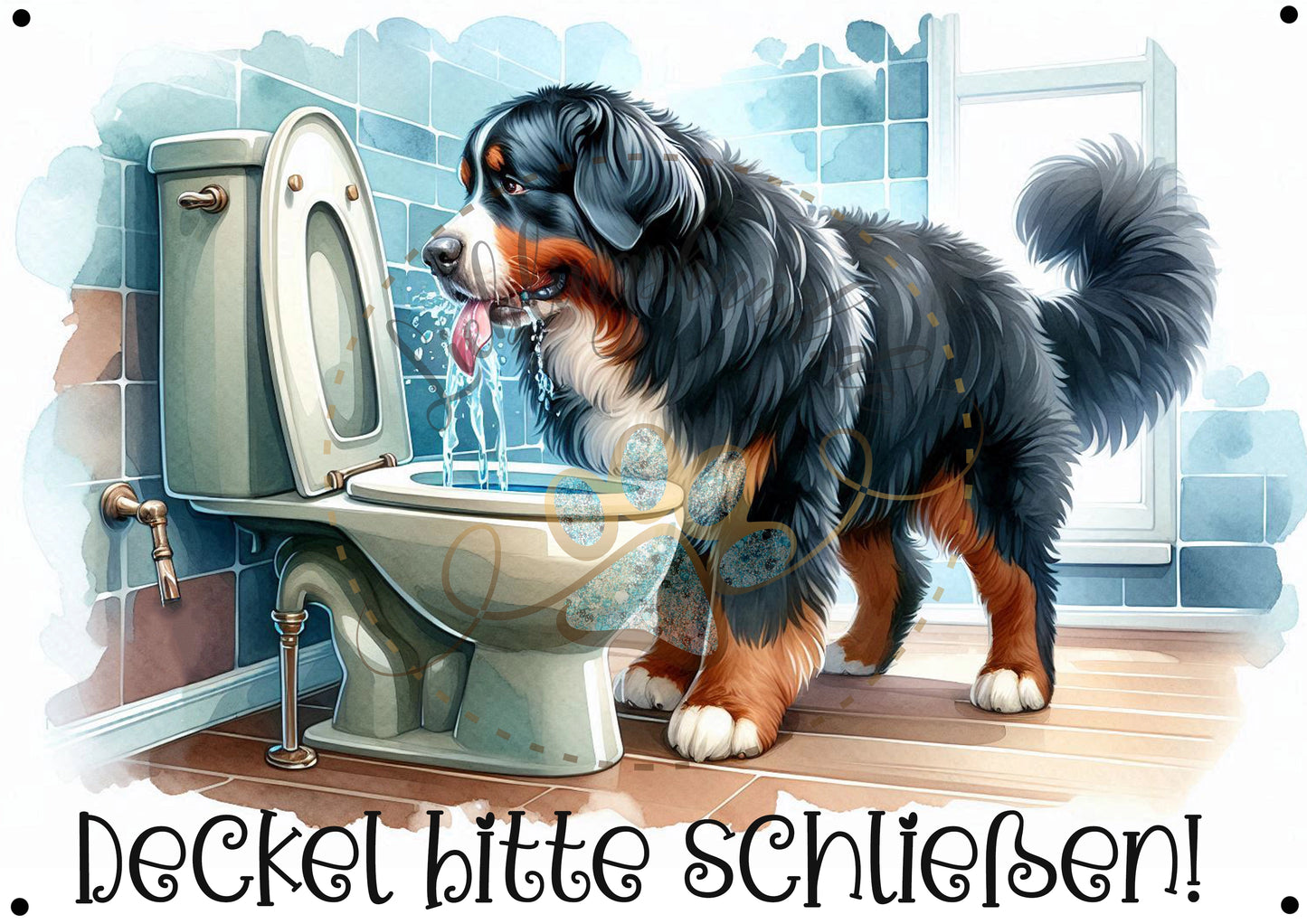 Metallschild WC