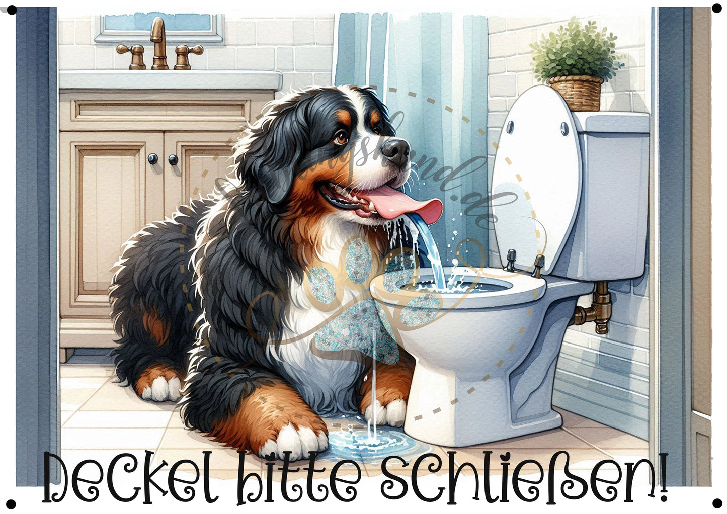 Metallschild WC