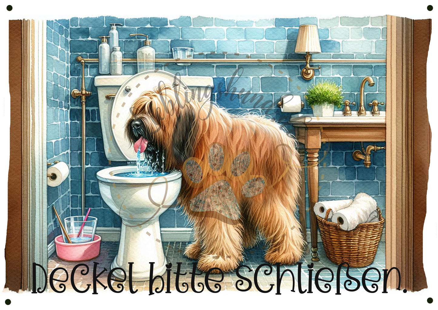 Metallschild WC