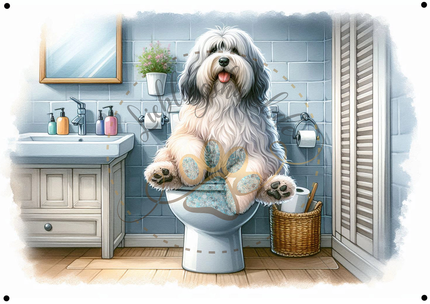 Metallschild WC